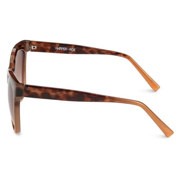 New Harper + Roe Demi Gradient Brown Black Women's Sunglasses - Picture 5 of 6